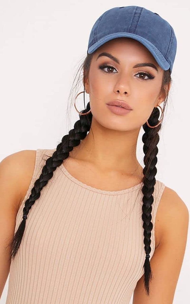 Eohak Ponytail Baseball Hat Distressed Retro Washed Womens Twill Apparel & Accessories > Clothing Accessories > Hats KYLIE MAX