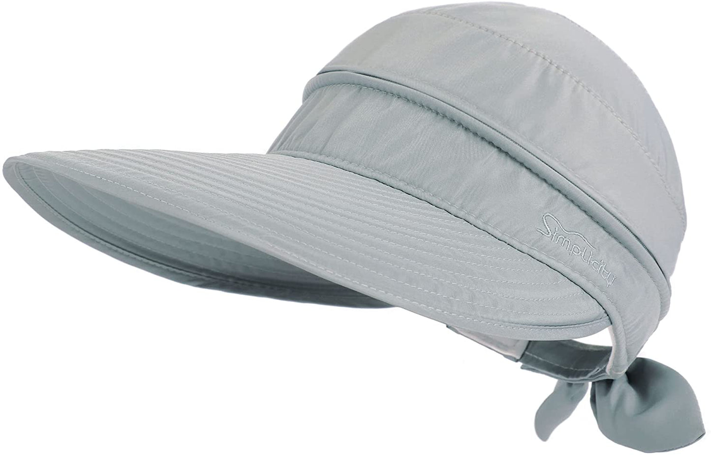 Simplicity Hats for Women UPF 50+ UV Sun Protective Convertible Beach Visor Hat Apparel & Accessories > Clothing Accessories > Hats Simplicity Grey One Size