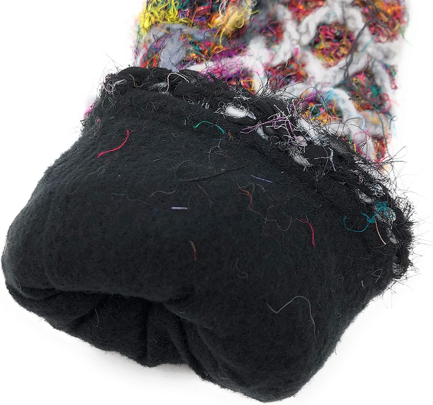 Diamond Weave Insulated Fleece Lined Raw Silk Knit Warm Texting Fingerless Gloves Thumb Hole Hand Mittens Apparel & Accessories > Clothing Accessories > Gloves & Mittens Nickanny's