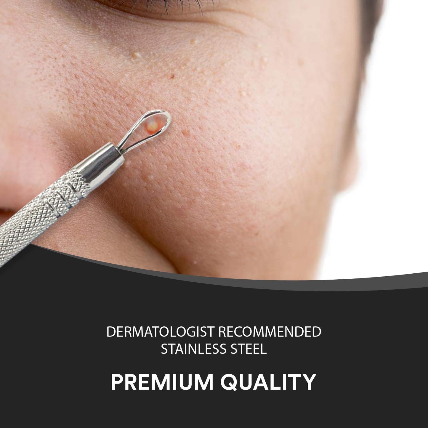 Lancet for Facial Milia Remover and Whitehead Extractor. Double Ended Angled Circle Loop & Sharp Needle Pimple Popper Tool. Dermatologists Recommended Design and Comes with Synthetic Leather Storage Health & Beauty > Personal Care > Cosmetics > Cosmetic Tools > Skin Care Tools Beautlex