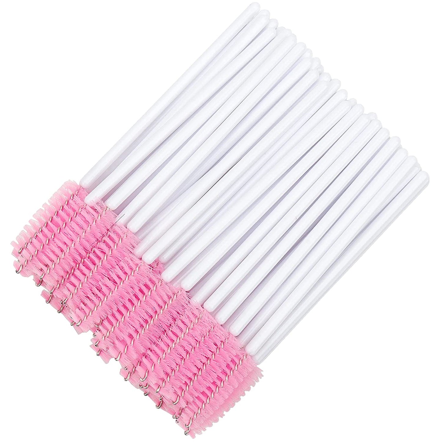 Myaokue-Up 100 Pack Eyelash Mascara Wands Disposable Lash Brushes for Extensions Makeup Applicator Tool, White/Pink… Health & Beauty > Personal Care > Cosmetics > Cosmetic Tools > Makeup Tools myaokue-up White/Pink-100pcs