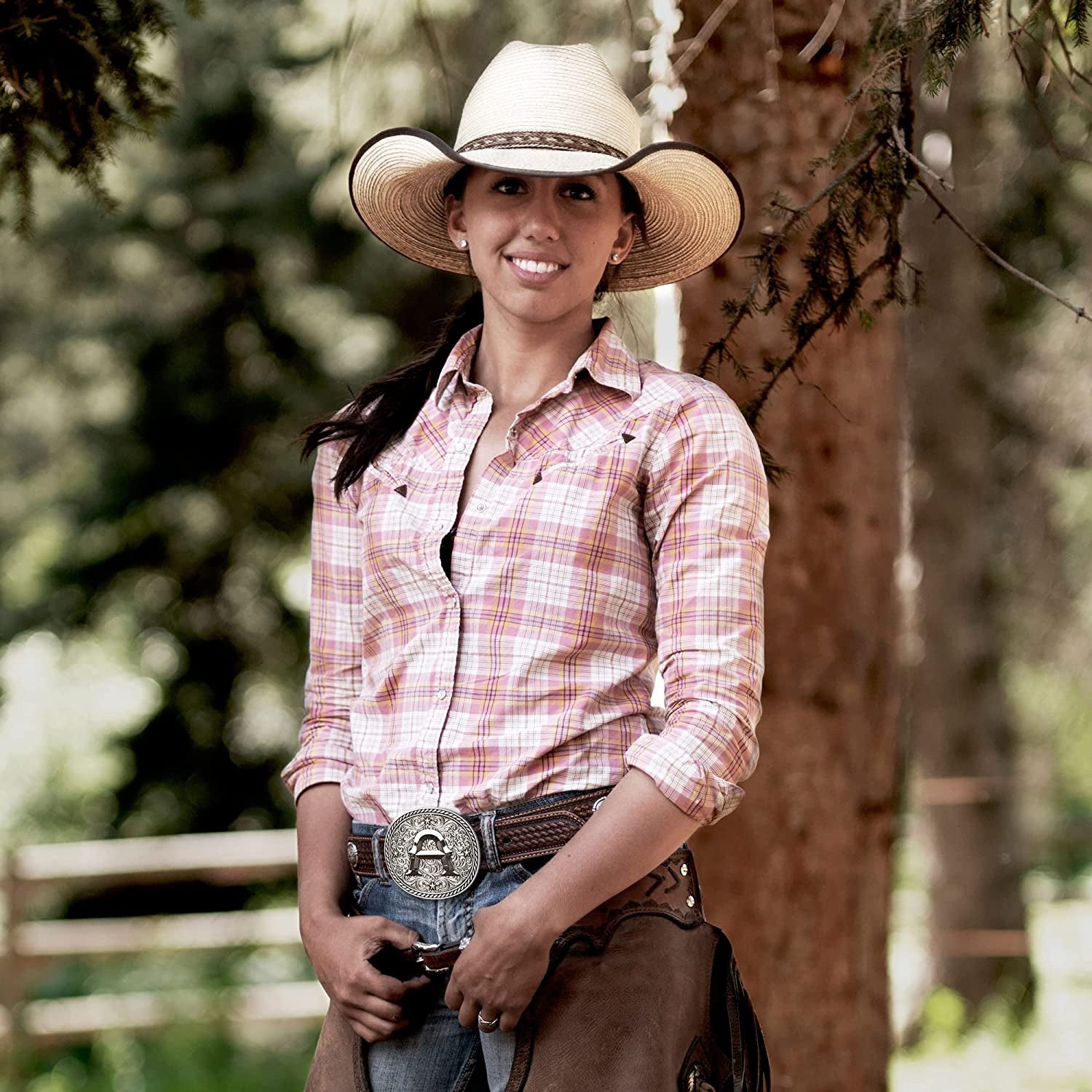 Western Cowboy/Cowgirl Initial Belt Buckle - Large, Letter Buckles for Men and Women Apparel & Accessories > Clothing Accessories > Belt Buckles Itera