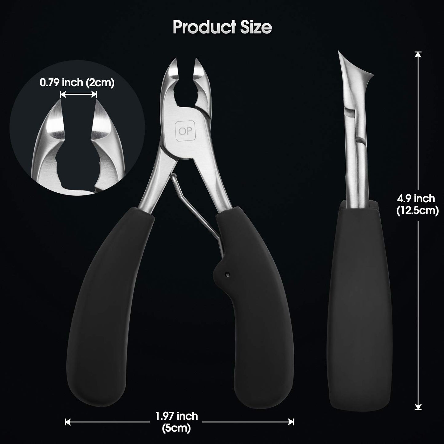 Podiatrist Toenail Clippers Ingrown or Thick Toe Nail Clippers for Men, Toenail Cutters Nipper Precision Diabetic Pedicure Tool Curved Edge, Opove X5 Silver Health & Beauty > Personal Care > Cosmetics > Cosmetic Tools > Nail Tools opove