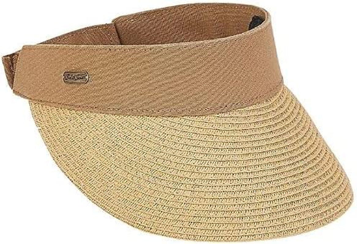 Sun Visors for Women - Visor Hats for Women, Summer, Beach, Gardening - Great for Golf, Tennis, Softball Apparel & Accessories > Clothing Accessories > Headwear Sun 'N' Sand Tan Velcro Back - 3.5" Brim