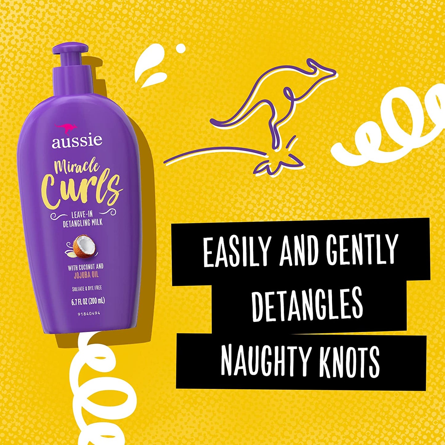 Aussie Miracle Curls Collection: Shampoo, Conditioner, Deep Conditioner, Spray Gel, Detangling Milk, and Oil Hair Treatment (6 Piece Set) Health & Beauty > Personal Care > Hair Care Aussie