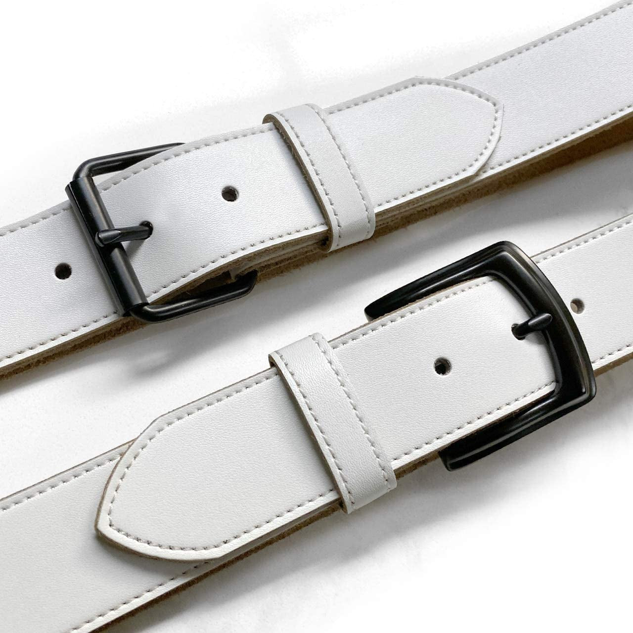 White Belt Cowhide Leather Replacement Casual Belt Strap 1-1/2"(38Mm) Wide, Multi-Style Options Apparel & Accessories > Clothing Accessories > Belts Belts.com