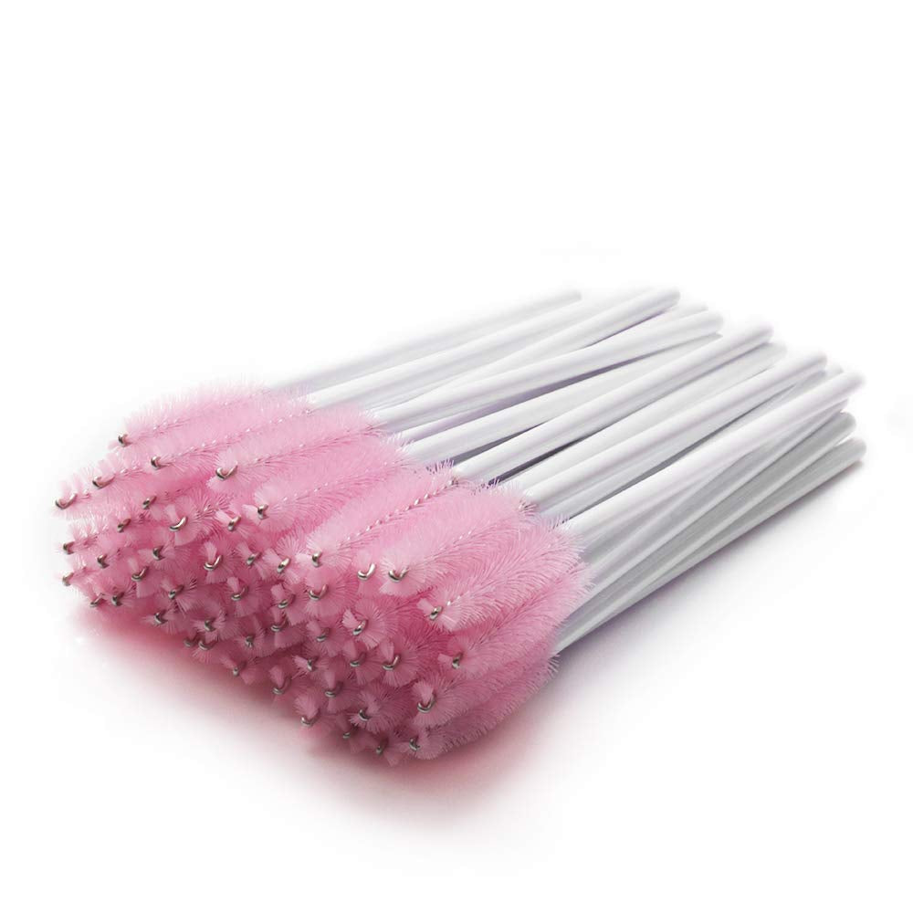 Myaokue-Up 100 Pack Eyelash Mascara Wands Disposable Lash Brushes for Extensions Makeup Applicator Tool, White/Pink… Health & Beauty > Personal Care > Cosmetics > Cosmetic Tools > Makeup Tools myaokue-up