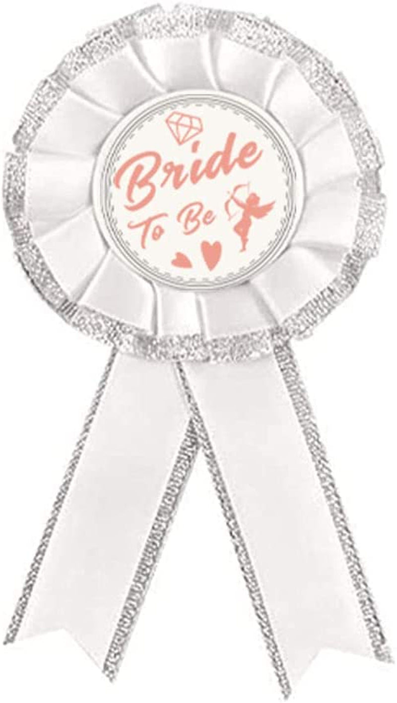 SWYOUN Bride to Be Sash Groom to Be Sash Bachelorette Party Supplies Bride to Be and Groom to Be Rosette Badge Bridal Shower Decorations Apparel & Accessories > Clothing Accessories > Sashes SWYOUN