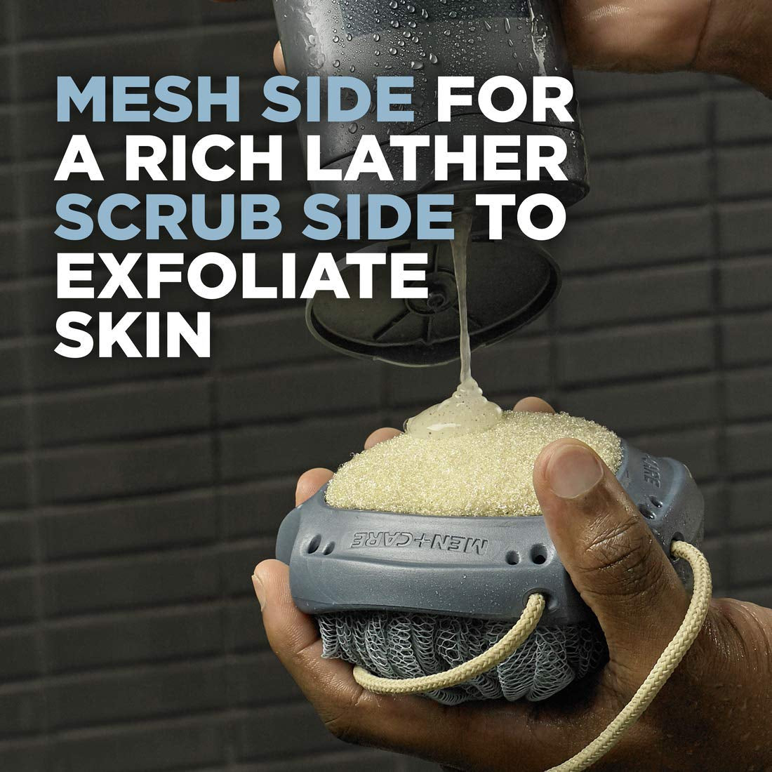 Dove Men+Care Shower Tool for Stronger, Healthy-Feeling Skin Active Clean Scrubs and Exfoliates for a Deeper Clean with Body Wash, 4 Count Health & Beauty > Personal Care > Cosmetics > Cosmetic Tools > Skin Care Tools DOVE MEN + CARE