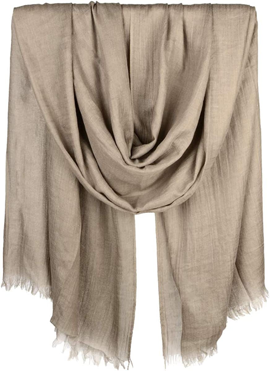Iristide Women Summer Scarfs Large Long Lightweight Linen Beach Gauze Shawl Wrap 75”×43” Apparel & Accessories > Clothing Accessories > Scarves & Shawls Iristide Khaki