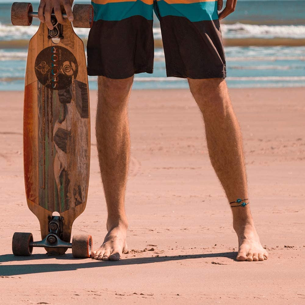 Jeka Waterproof Sea Turtle Anklets for Women Men Rope Friendship Handmade Adjustable Boho Beach Jewelry Gifts Apparel & Accessories > Jewelry > Anklets JEKA JEWELRY