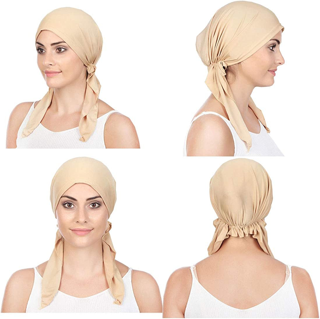Lucky Staryuan ® 3Pack Summer Thin Chemo Hat Turban Headscarves for Women Cancer Headwear Apparel & Accessories > Clothing Accessories > Headwear Lucky staryuan