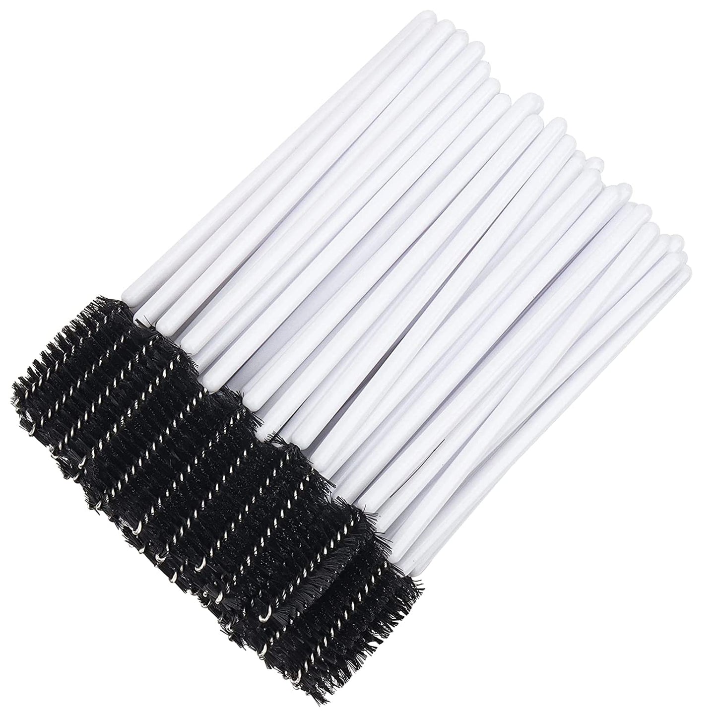 Myaokue-Up 100 Pack Eyelash Mascara Wands Disposable Lash Brushes for Extensions Makeup Applicator Tool, White/Pink… Health & Beauty > Personal Care > Cosmetics > Cosmetic Tools > Makeup Tools myaokue-up White/Black