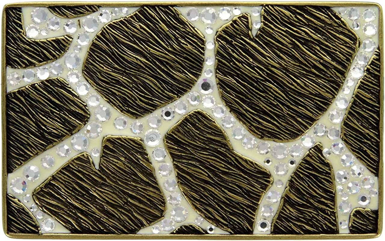 Rose Heart Flower Rhinestone Replacement Belt Buckle Fits 1-1/2"(38Mm) Belt Strap-Multi-Style Options Apparel & Accessories > Clothing Accessories > Belt Buckles Belts.com Type Buckle Q - Ha0708 Antique Brass Crystal 1-1/2"