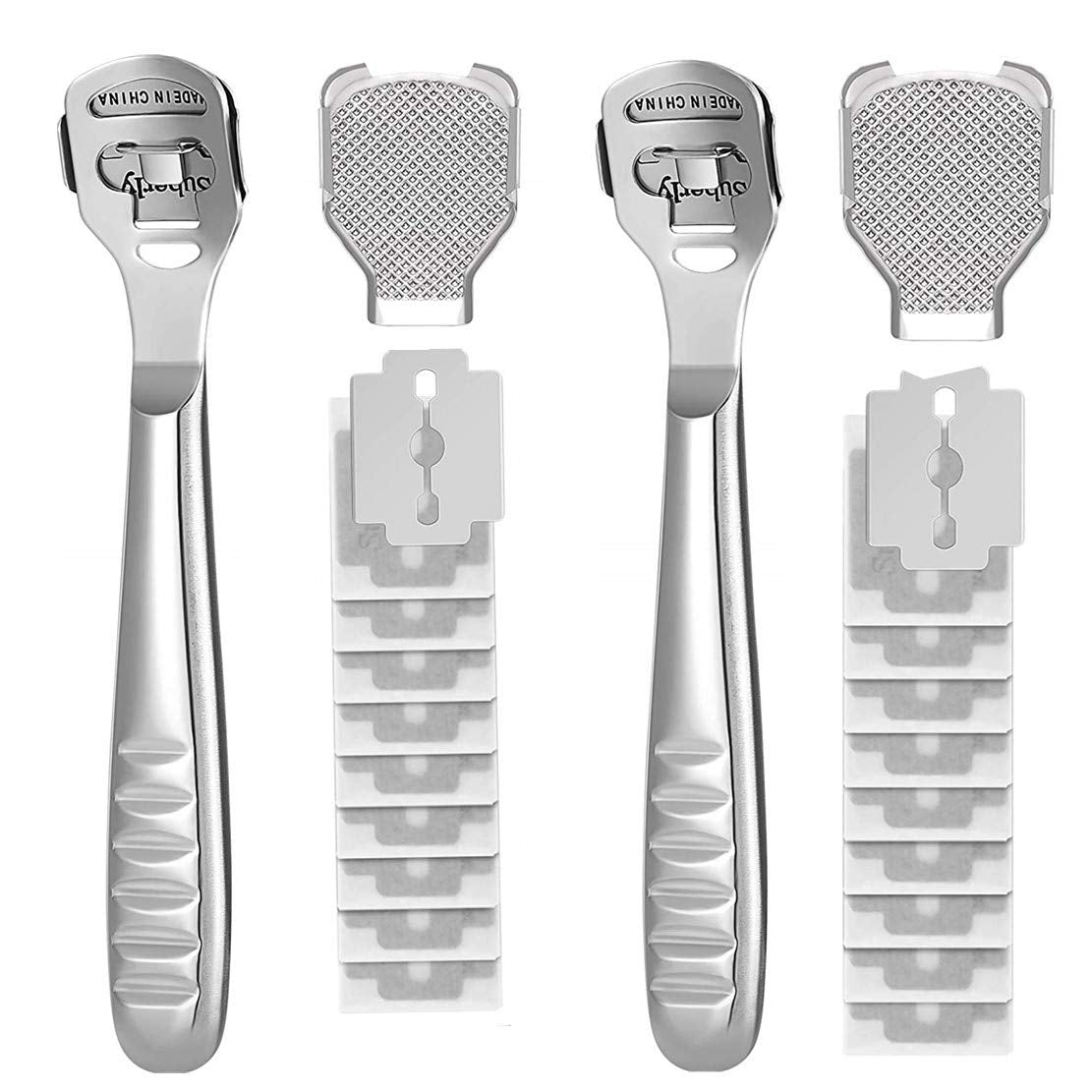 Foot Care Pedicure Callus Shaver Hard Skin Remover,Hand Callus Remover,Foot Callus Shaver Heel Hard Skin Remover for Hand Feet with Stainless Steel Handle(24Pieces) Health & Beauty > Personal Care > Foot Care Klemon