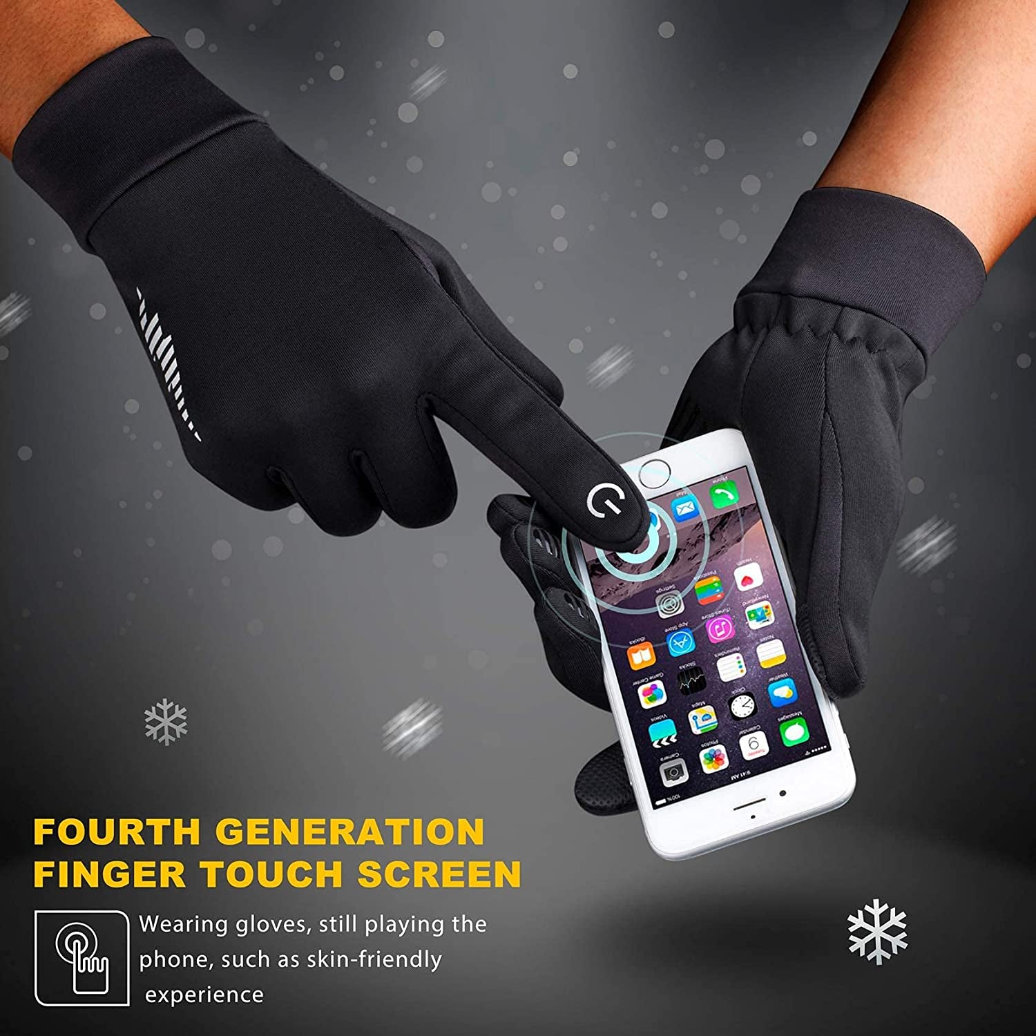 SIMARI Winter Gloves Men Women Touch Screen Glove Cold Weather Warm Gloves Freezer Work Gloves Suit for Running Driving Cycling Working Hiking 102 Apparel & Accessories > Clothing Accessories > Gloves & Mittens SIMARI