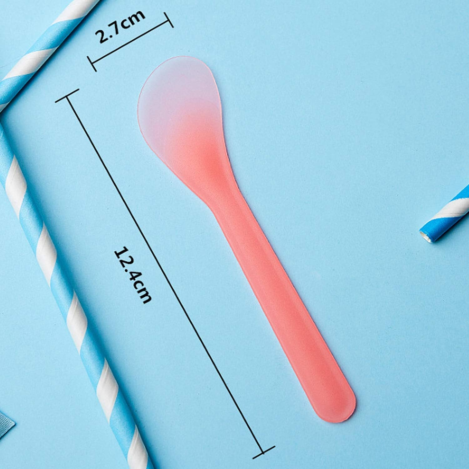 Goiio 100 PCS Cosmetic Spatula, 4.8'' Disposable Plastic Makeup Tools Spoon for Mixing and Sampling (Multi-Color) Health & Beauty > Personal Care > Cosmetics > Cosmetic Tools > Skin Care Tools Goiio