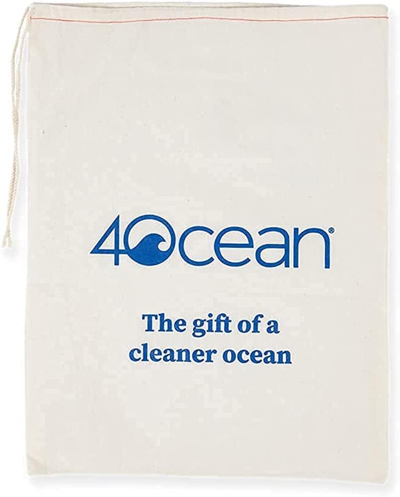 4Ocean Handmade Beaded Bracelet from Recycled Plastic with Silver 4O Charm & Reusable Cotton Gift Bag and Stickers Apparel & Accessories > Jewelry > Bracelets 4Ocean