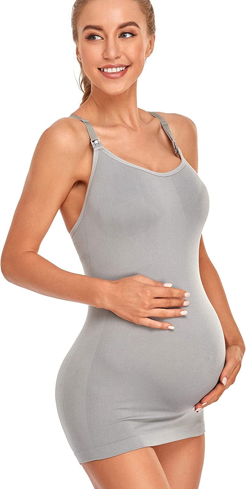 4Pack Women'S Nursing Tank Top Cami Nursing Maternity Bra Breastfeeding Shirts with Adjustable Straps