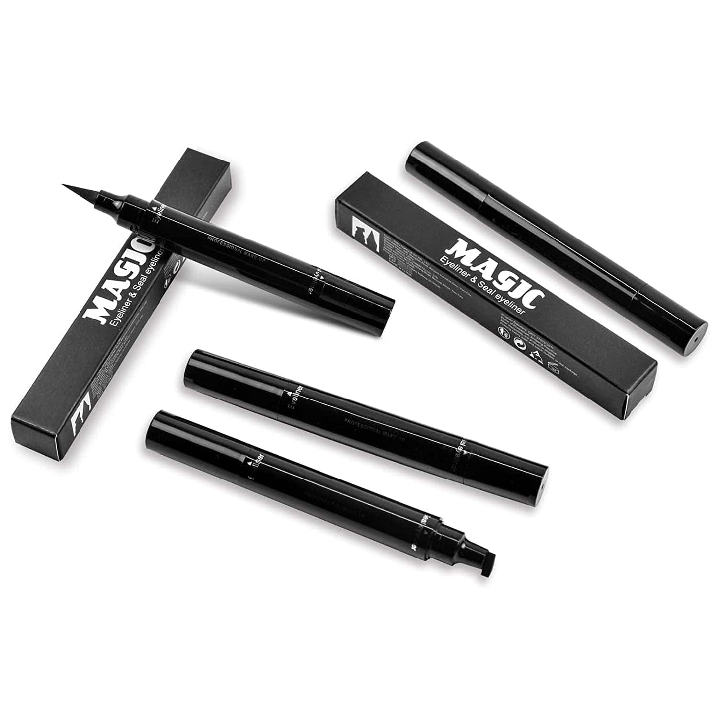 4Pcs Eyeliner Stamp, Double-Headed Winged Eyeliner Stamp, Waterproof and Smudge Proof Liquid Eyeliner Pen, Easy Cat Eye Liner Stamp - Long Lasting and Fast Drying Health & Beauty > Personal Care > Cosmetics > Cosmetic Tools > Makeup Tools POLARHAWK