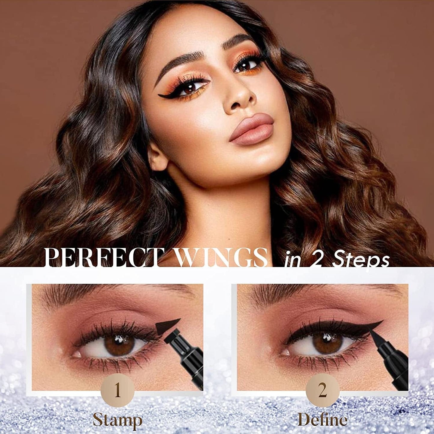 4Pcs Eyeliner Stamp, Double-Headed Winged Eyeliner Stamp, Waterproof and Smudge Proof Liquid Eyeliner Pen, Easy Cat Eye Liner Stamp - Long Lasting and Fast Drying Health & Beauty > Personal Care > Cosmetics > Cosmetic Tools > Makeup Tools POLARHAWK