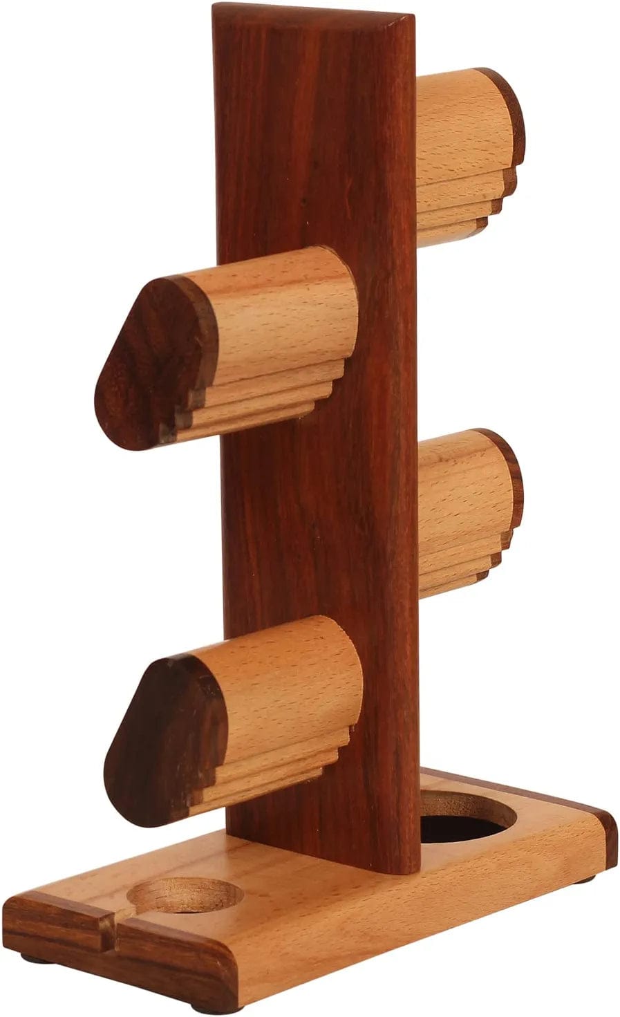 5 in One Multiple Watch Holder Stand Charging Station, Watch Display Tower Jewelry Organizer for Rings, Coins Gifts for Men Women