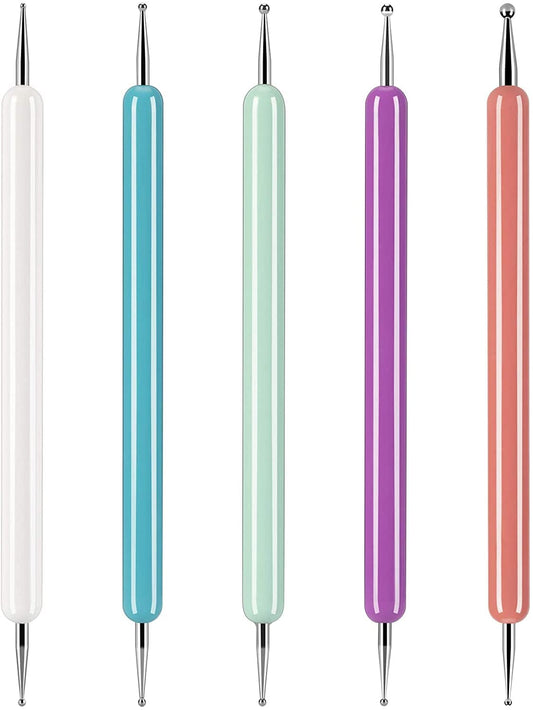 5 Pcs Pattern Tracing Stylus, Ball Embossing Stylus for Transfer Paper, Tracing Tools for Drawing, Embossing Tools for Paper, Art Dotting Tools for Nail Art, Ball Tip Clay Tools Sculpting Stylus Health & Beauty > Personal Care > Cosmetics > Cosmetic Tools > Nail Tools COYAHO