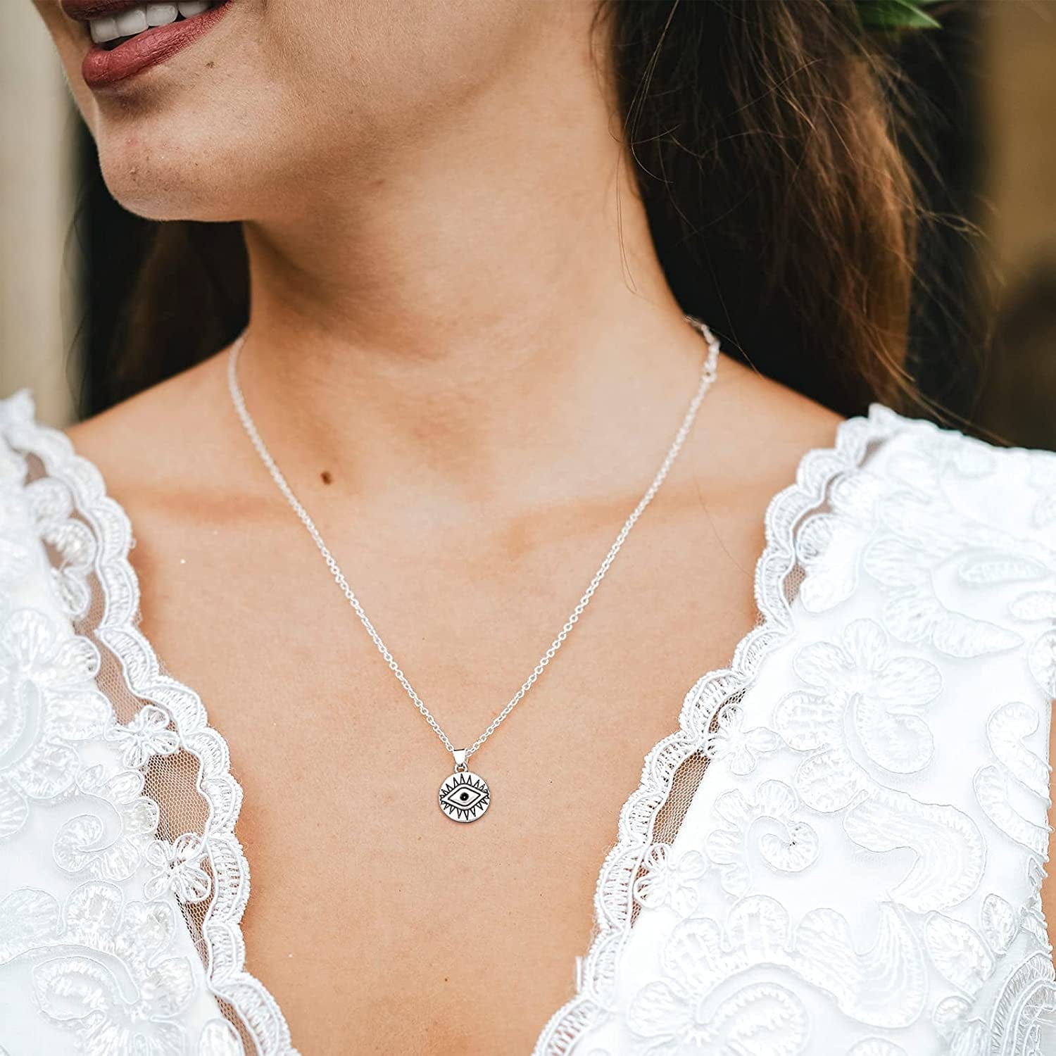 50 Pieces Eye of Horus Charms Pendant Tibetan Magic Metal Charms Mixed Craft Charm for DIY Necklace Bracelet Jewelry Making Crafting Supplies