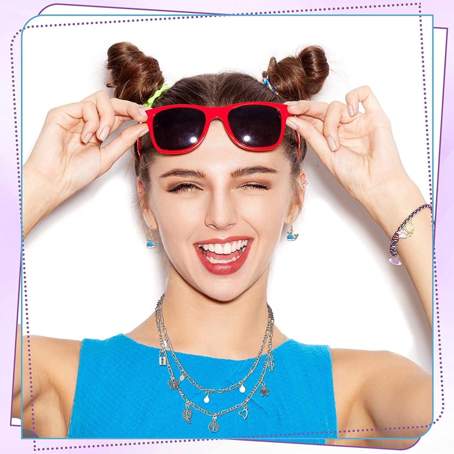 500 Pieces Charms for Jewelry Making Pendants Assorted Gold Plated Enamel Silver Metal Charms for DIY Necklace Bracelet Earring Craft Supplies