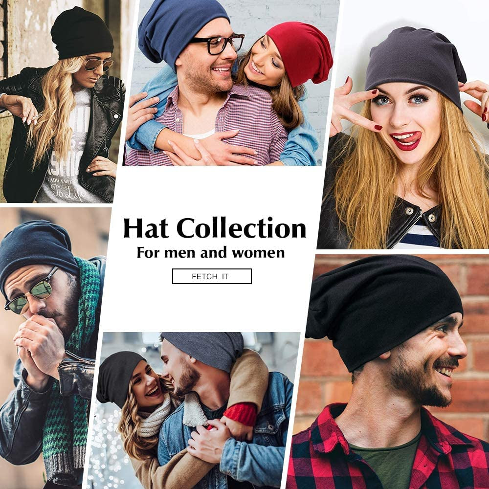 Century Star Unisex Baggy Lightweight Hip-Hop Soft Cotton Slouchy Stretch Beanie Hat Apparel & Accessories > Clothing Accessories > Headwear Century Star