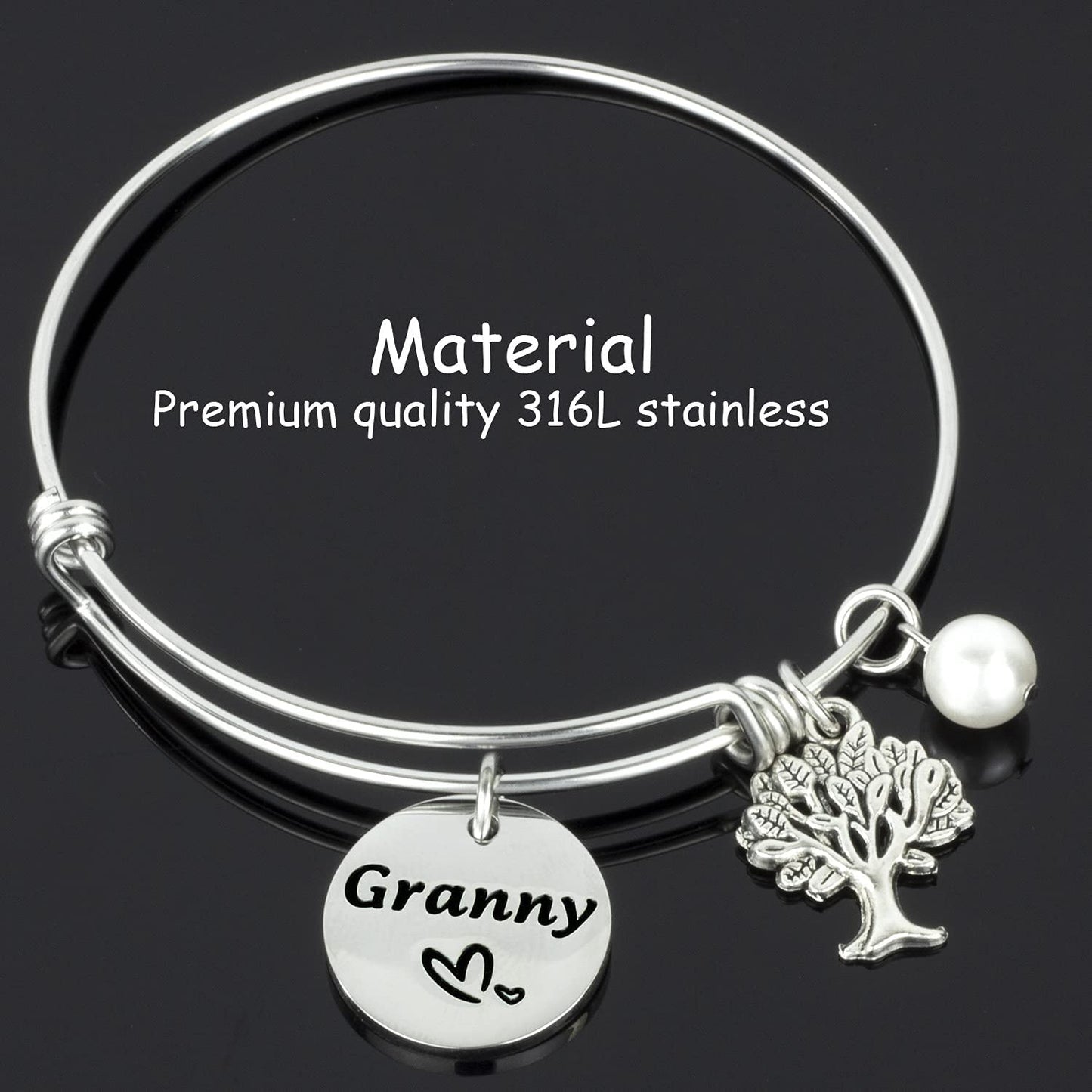 Hutimy Granny Gifts Bracelet for Women Jewelry for Granny Bangle Bracelets Jwelry Best Gift for Granny Bracelet Apparel & Accessories > Jewelry > Bracelets Hutimy Jewelry