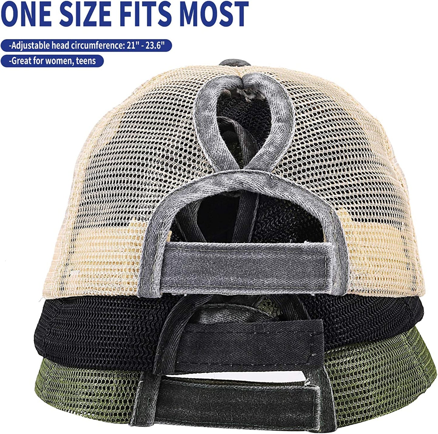 MEINICY 3 Pack Washed Plain Baseball Cap, Retro Adjustable Dad Hats Gift for Men/Women,Unstructured/Cotton Apparel & Accessories > Clothing Accessories > Hats MEINICY