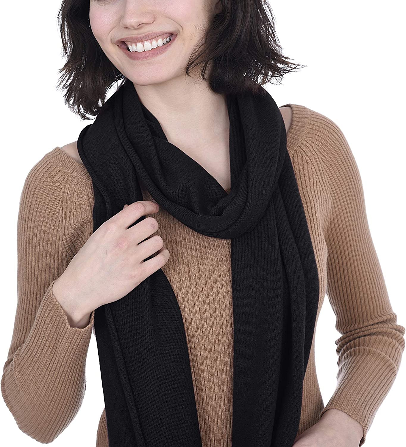 Cashmeren Unisex Plain Knit Solid Scarf - Matching Gloves 100% Pure Cashmere Accessories • Add Both to Cart for a Set Apparel & Accessories > Clothing Accessories > Gloves & Mittens Cashmeren