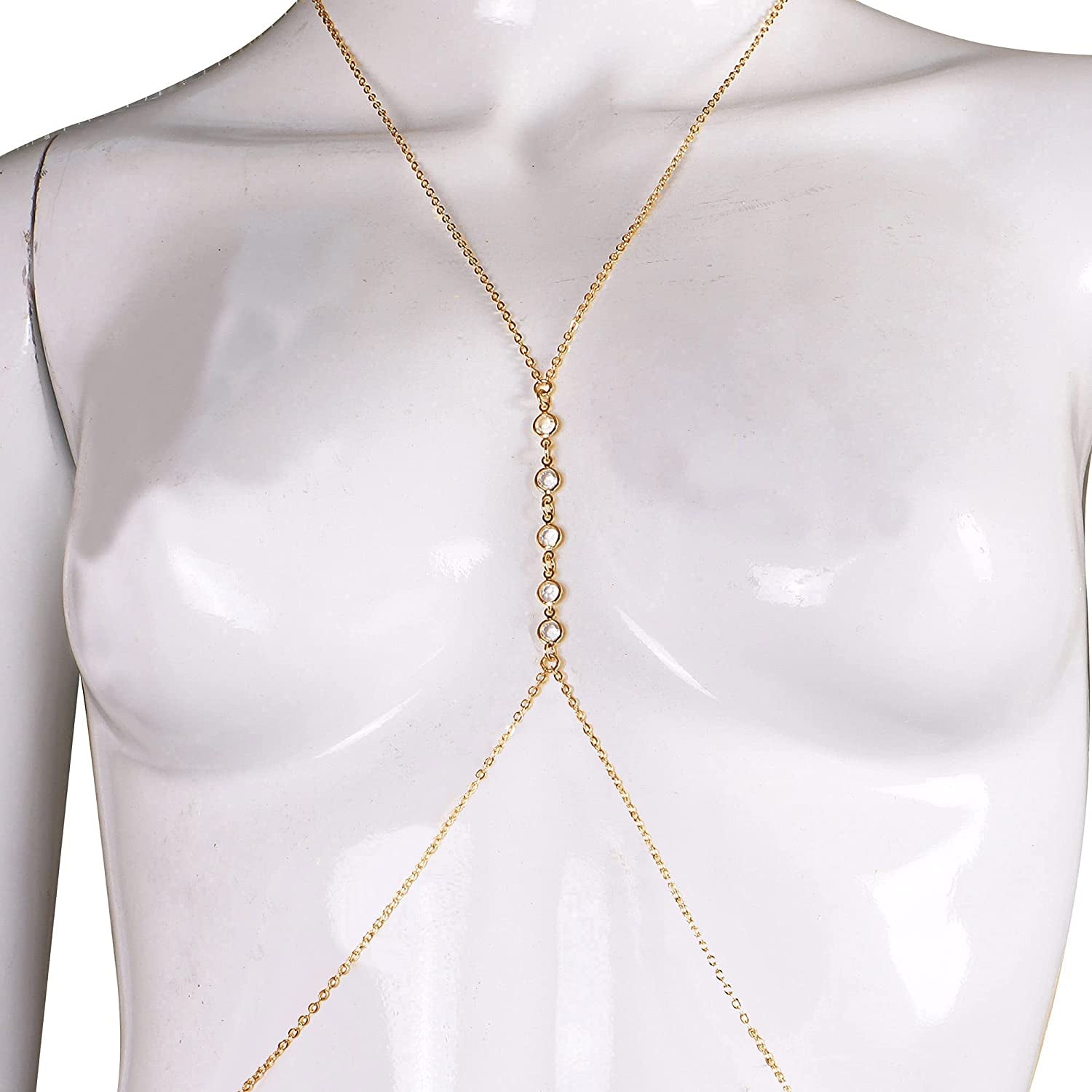 Gold Body Chain for Women, Sexy Simple Bikini Body Chain Apparel & Accessories > Jewelry > Body Jewelry ShinShang