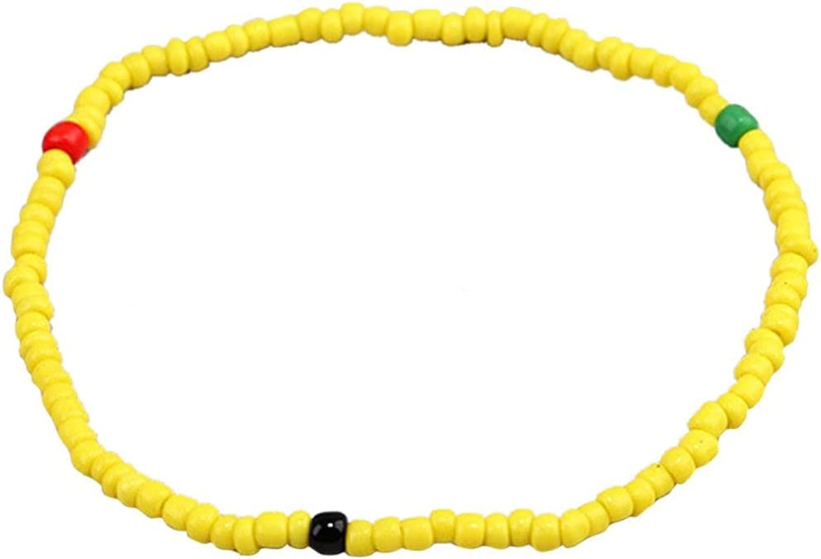 Jewelry Accessories for Teen Girls Elastic Bracelet Jewelry Handmade Bracelet Feet Colorful Anklet 24Pc Beads and Body Chain Bracelets for Kids (Multicolor, One Size) Apparel & Accessories > Jewelry > Anklets Generic