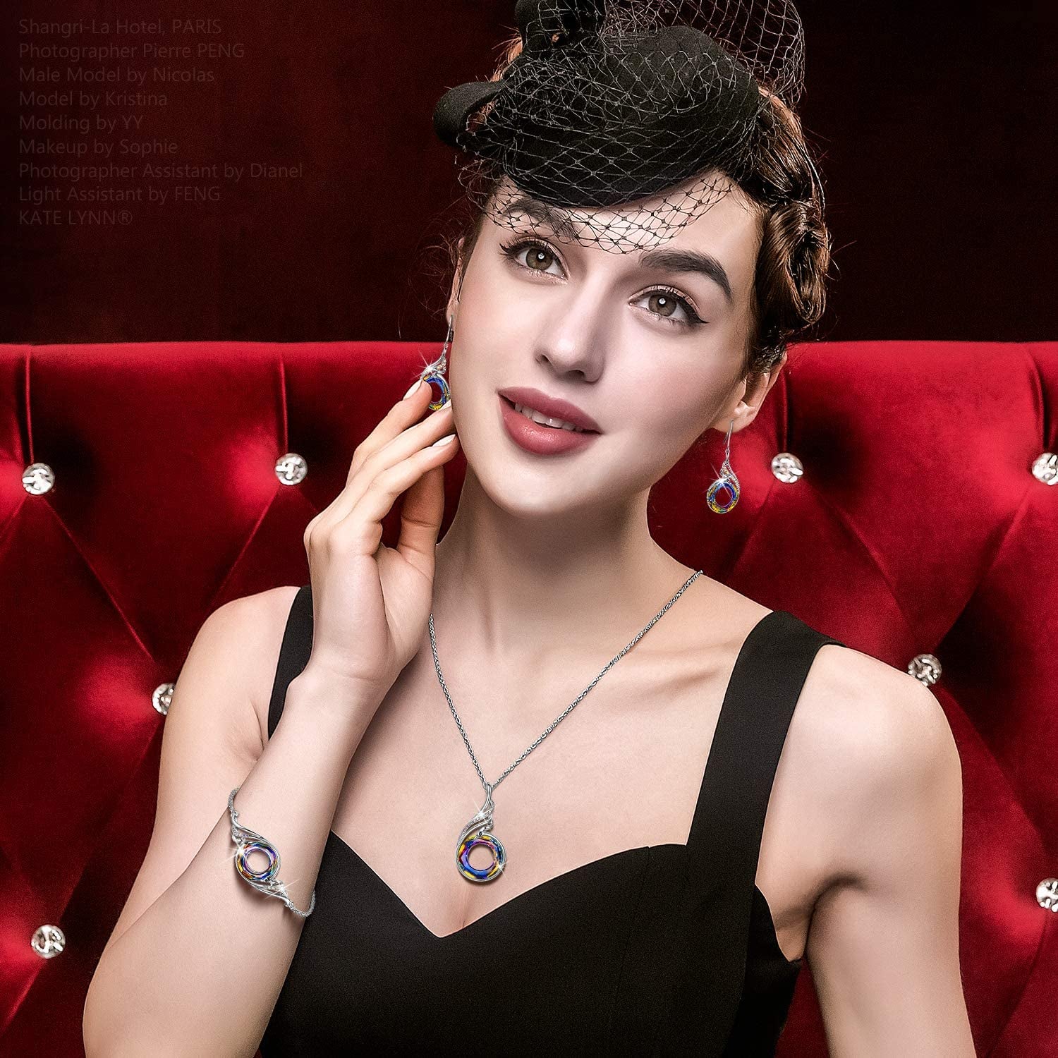 Kate Lynn "Rise from the Ashes" Phoenix Bracelet Made with Crystals from Austria, Adjustable Slider Bracelet for Women, Packaged with Jewelry Box, Christmas Gifts Birthday Gifts for Women, Symbol of Luck and Renewal Apparel & Accessories > Jewelry > Bracelets Kate Lynn