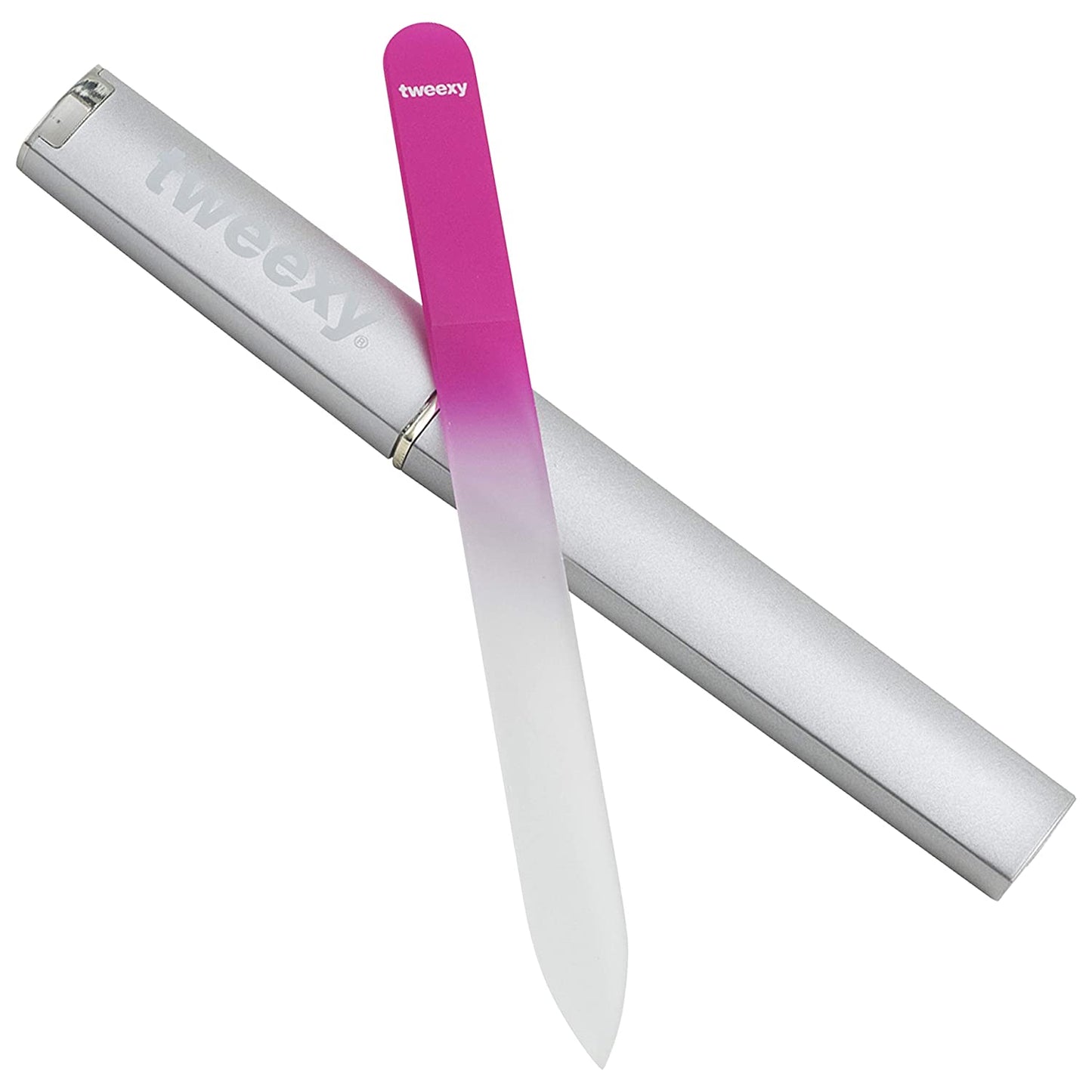 Tweexy Genuine Czech Crystal Glass Nail File with Protective Case and Vinyl Sleeve, Manicure and Pedicure Tool, Nail Care Accessories (Purple) Health & Beauty > Personal Care > Cosmetics > Cosmetic Tools > Nail Tools tweexy Pink