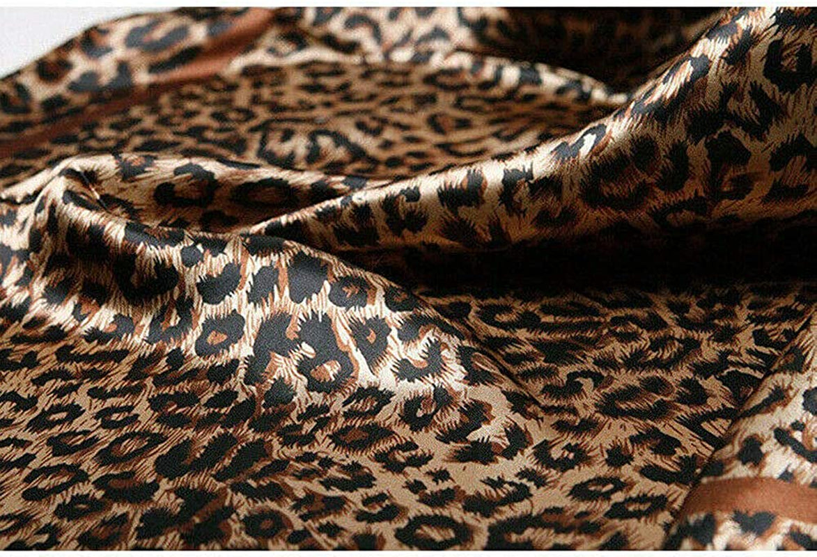Large Square Black Tan Brown Leopard Cheetah Animal Print Polyester Silk Scarf Women'S Scarves Hijab Shawl Pashmina Headband Bandana 36" X 36" Inches (3' Feet!) Square Apparel & Accessories > Clothing Accessories > Scarves & Shawls Secret for Longevity