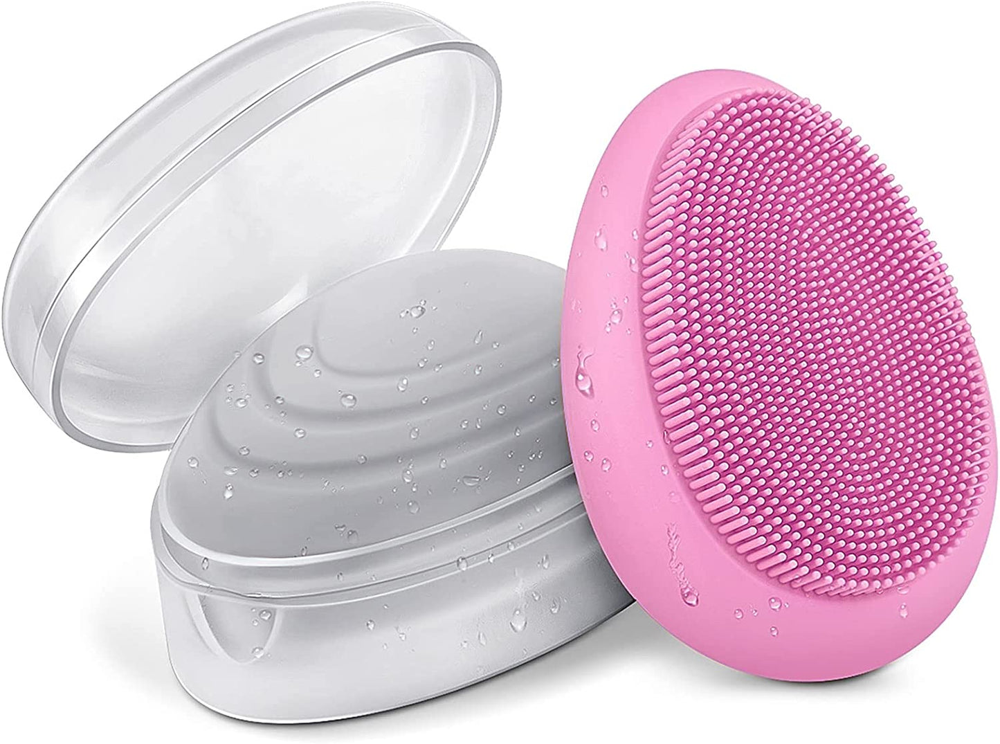 Face Scrubber Silicone Exfoliator Brush: Manual Handheld Mini Facial Cleansing Exfoliating and Massaging for Sensitive Skin - Soft Blackhead Wash Scrubber Pore Cleaning Tool Health & Beauty > Personal Care > Cosmetics > Cosmetic Tools > Skin Care Tools icolorfuled