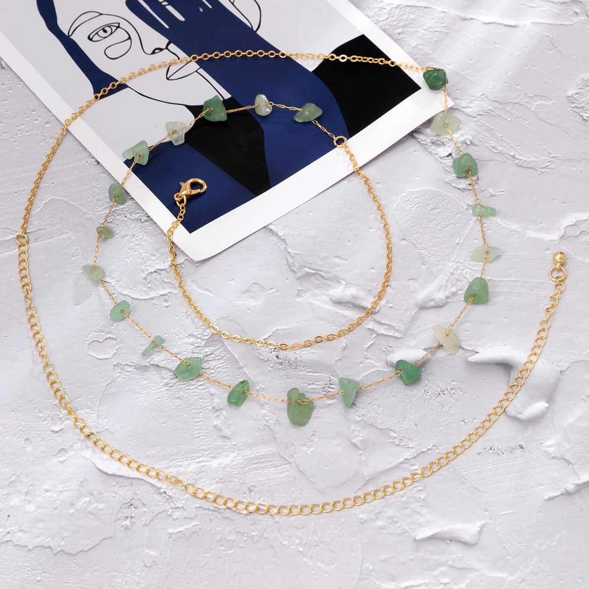 Boho Beads Waist Belly Chain Colorful Turquoise Butterfly Bead Belly Chain for Women Girls Summer Beach Bikini African Waist Body Chain Jewelry Apparel & Accessories > Jewelry > Body Jewelry NIQIPOK