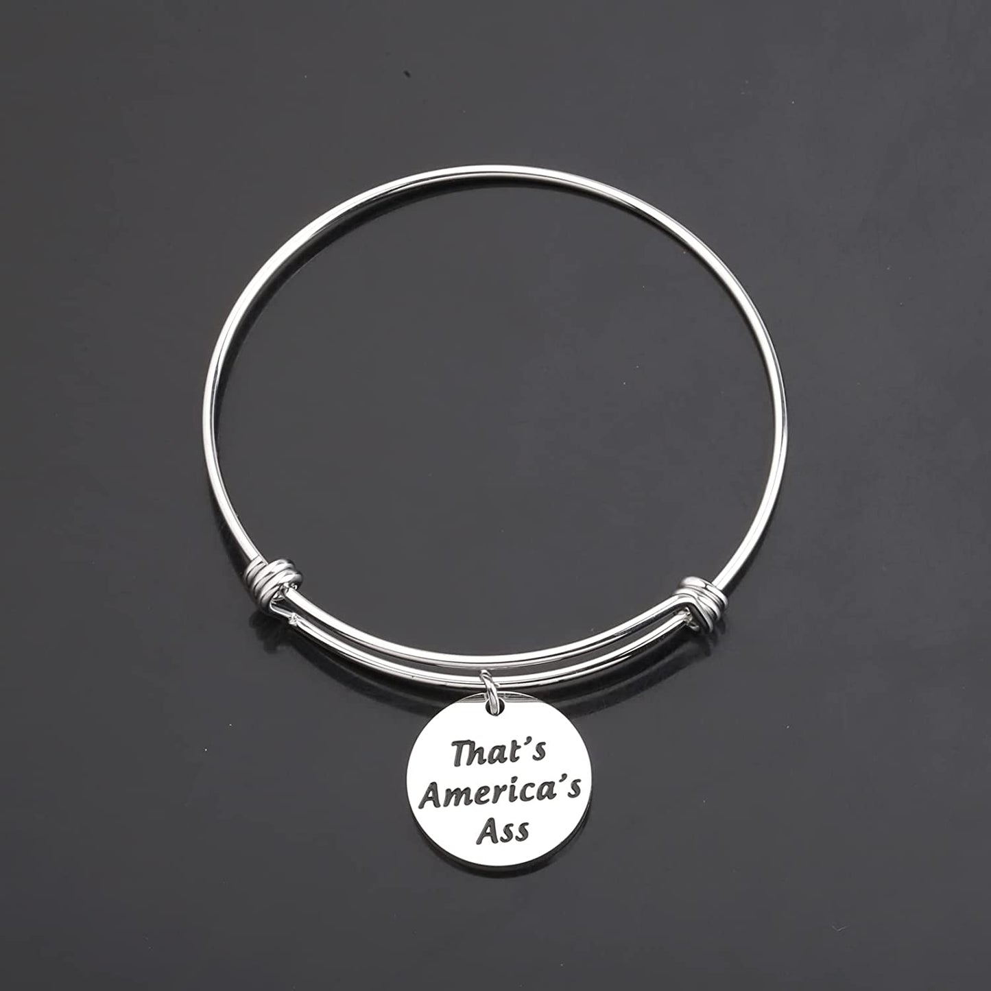 ENSIANTH Movie Inspire Gift That’S America’S Ass Keychain Captain Gift Fan Gift Apparel & Accessories > Jewelry > Necklaces ENSIANTH