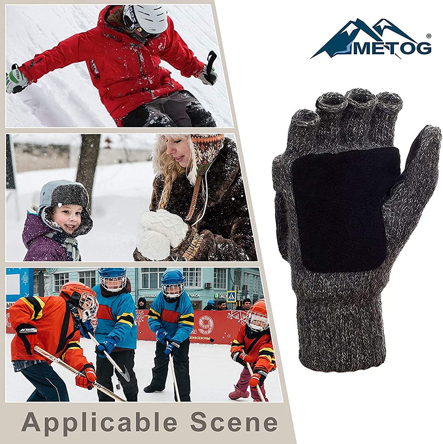 Metog Suede Thinsulate Thermal Insulation Mittens Apparel & Accessories > Clothing Accessories > Gloves & Mittens Metog