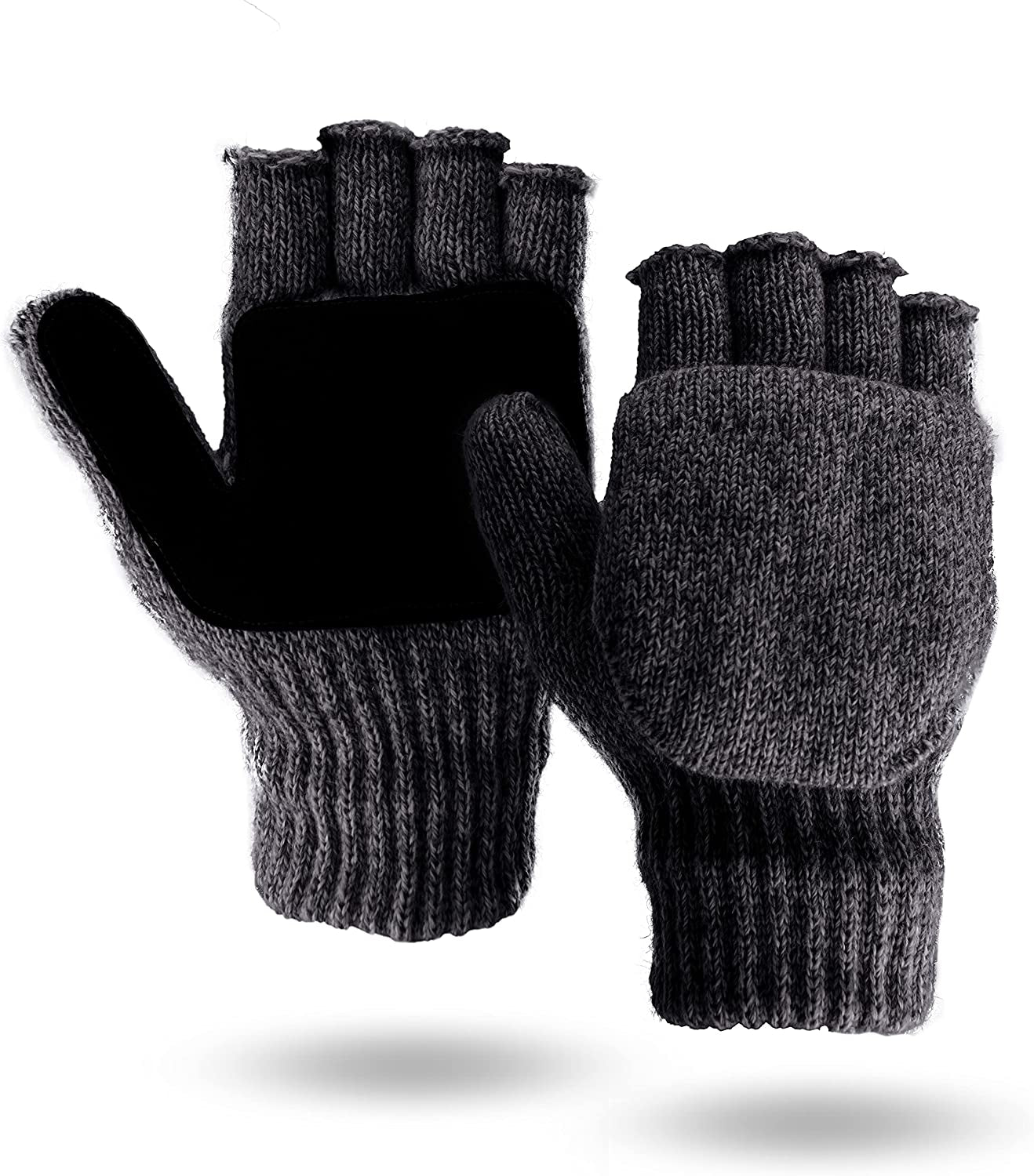 Illinois Glove Company 360 Rag Wool Glomitt Flip Mitten 3M Thinsulate Lined Tan Apparel & Accessories > Clothing Accessories > Gloves & Mittens Illinois Glove Company Gray Large