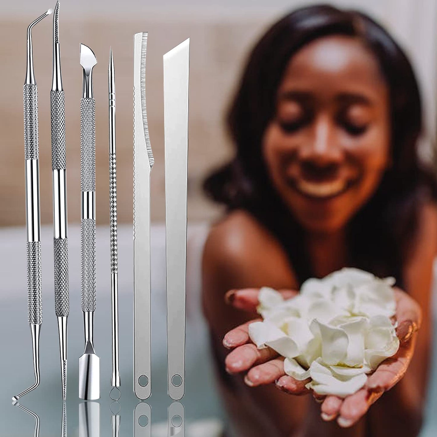 Ingrown Toenail Pedicure Tool Kit 7Pcs Nail Manicure Kit Stainless Steel Nail Care Treatment for Nail Correction Polish Pain Relief True Color 7 Piece Set (True Color) Health & Beauty > Personal Care > Cosmetics > Cosmetic Tools > Nail Tools Xinding