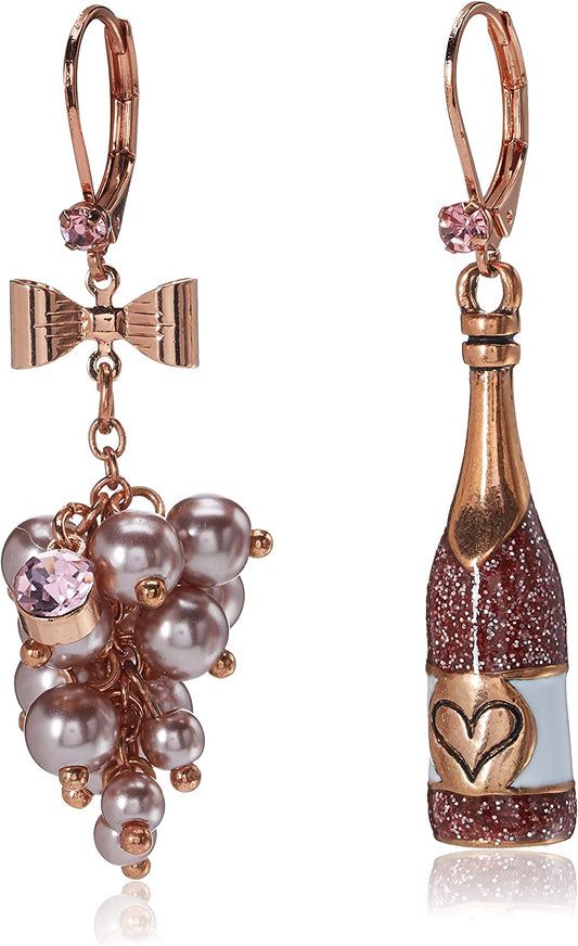 Betsey Johnson Non-Matching Flower Earrings Apparel & Accessories > Jewelry > Earrings Betsey Johnson