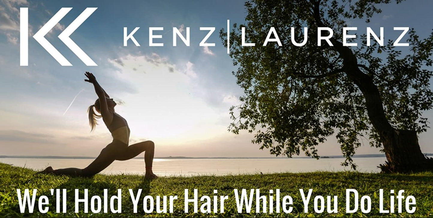 Kenz Laurenz Headbands Tie on Headband for Women Men Running Athletic Hair Head Band Elastic Sports Sweat Basketball Sweatband Stetchy Yoga Workout Sweatbands Adjustable Non-Slip Moisture Wicking Apparel & Accessories > Clothing Accessories > Bandanas & Headties Kenz Laurenz