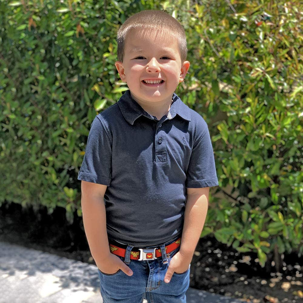 Buckle-Down Seatbelt Belt - Wonder Woman Logo Red - 1.0" Wide - 20-36 Inches in Length Apparel & Accessories > Clothing Accessories > Belts Buckle-Down