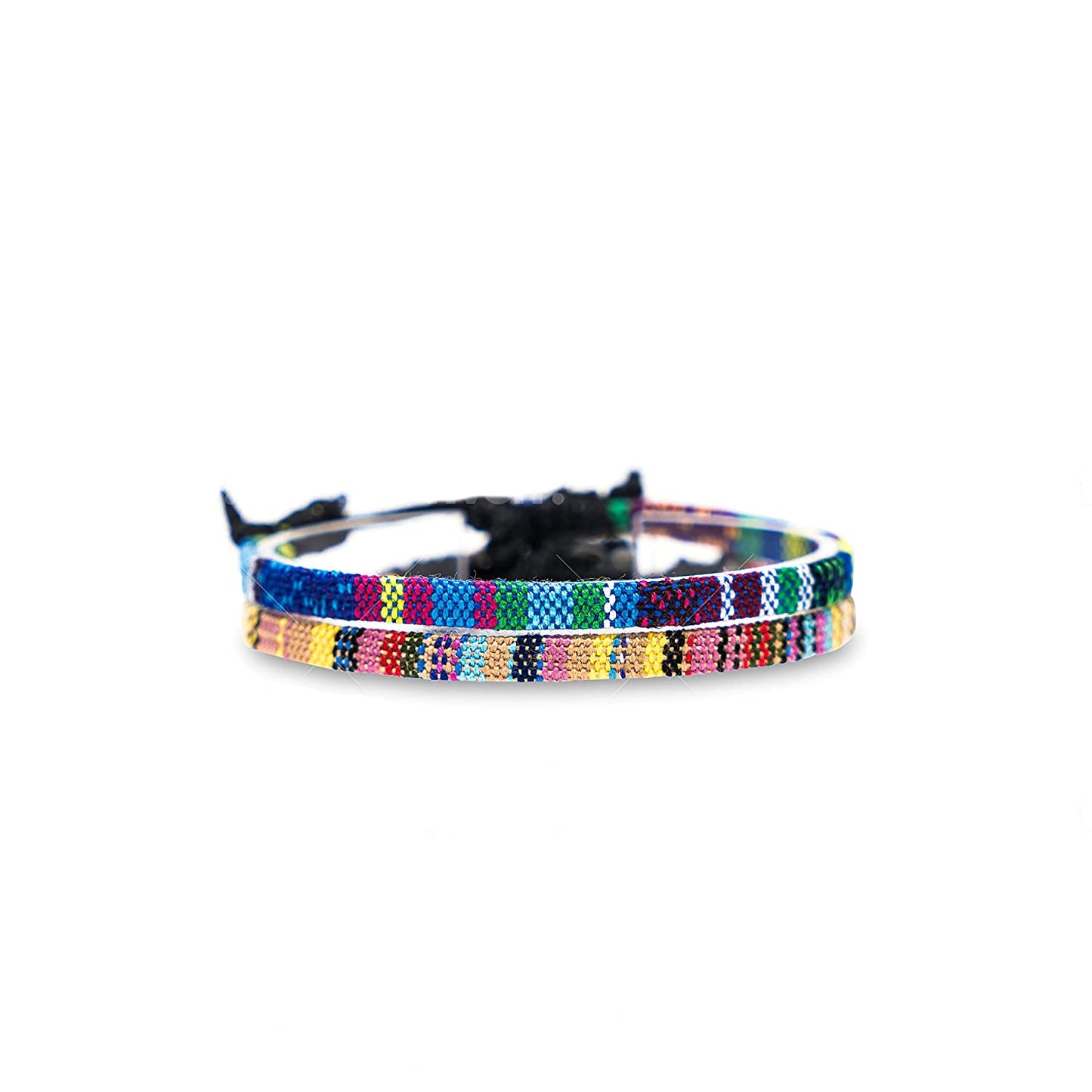 Surfer Beach Bracelet Set Men & Women - Braided Boho Summer Bracelets - Handmade Festival Jewelry - 100% Waterproof & Adjustable - Friendship Gift - Ethnic Hippie Style (Black & Ruby Red) Apparel & Accessories > Jewelry > Bracelets Made by Nami Turquoise & Yellow