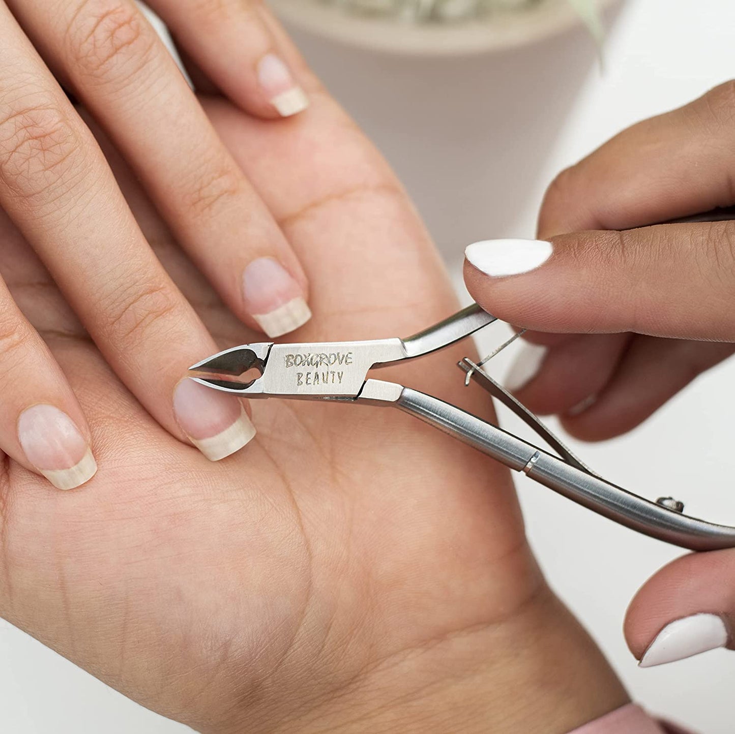 Professional Cuticle Cutter & Pusher Trimmer Manicure Tools with Double Spring– Perfect Nail Care Tool for Manicure & Pedicure Beauty at Home/Spa/Saloon (Silver) Health & Beauty > Personal Care > Cosmetics > Cosmetic Tools > Nail Tools BOXGROVE BEAUTY