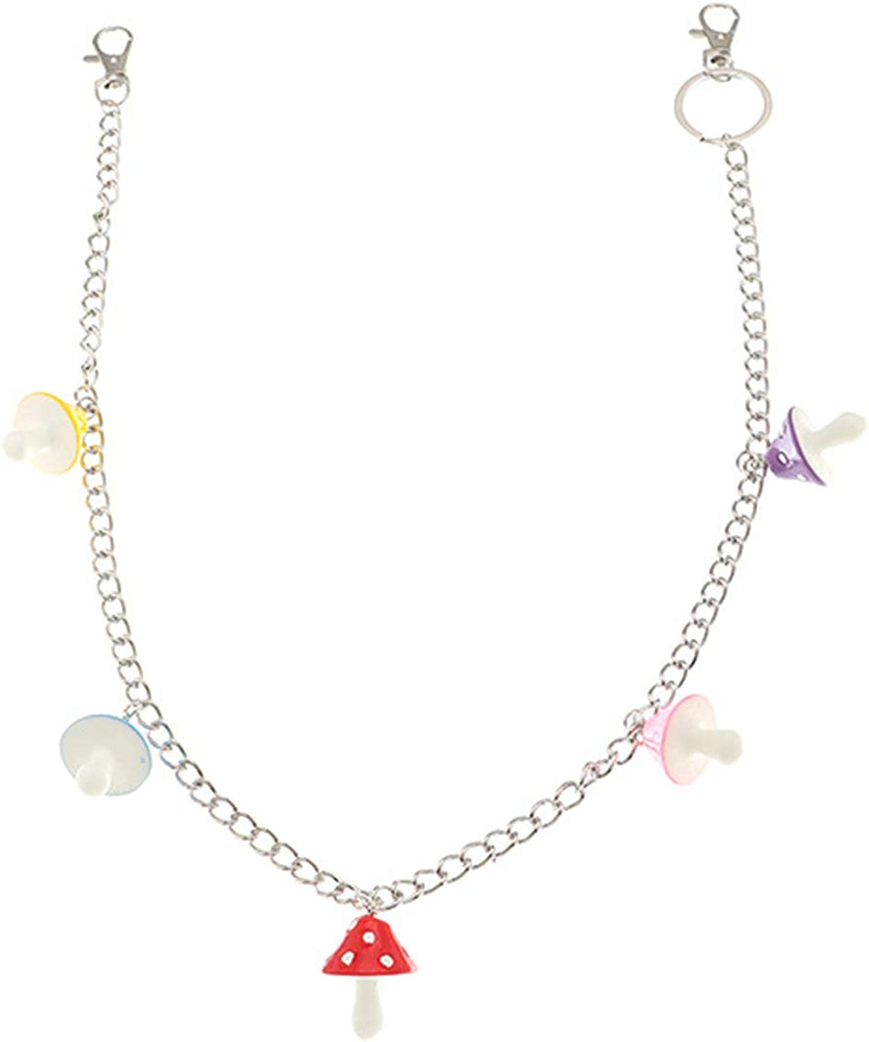 Punk Cute Body Pin Gummy Bear Mushroom Lollipop Dice Colorful Funny Belt Waist Chain Gothic Street Goth Harajuku Trousers Multi Layer Hiphop Hook Trousers Keychain Jewelry Apparel & Accessories > Jewelry > Body Jewelry COLORFUL BLING mushroom